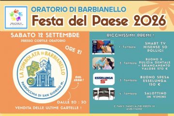 Iniziative per la Festa Patronale 2026